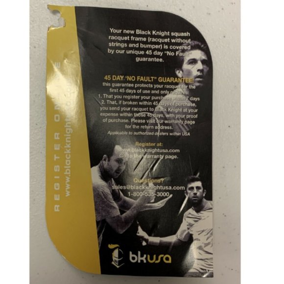 Black Knight Quick Silver Squash Racquet Z197 - Picture 3 of 3